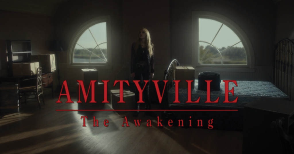 The Amityville: The Awakening title card from the movie